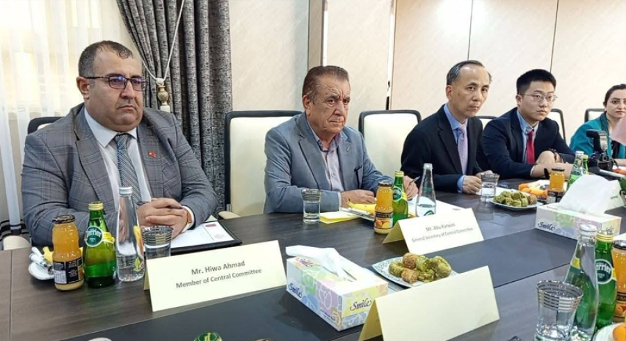 کونسوڵی چین بە یاوەری شاندی حزبی شیوعی لەگەڵ زانکۆی گەرمیان کۆبوونەوە
