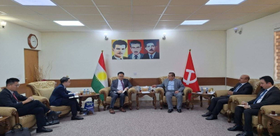 حزبی شیوعی کوردستان پێشوازی لە شاندێکی باڵای کونسوڵخانەی گشتیی چین دەکات